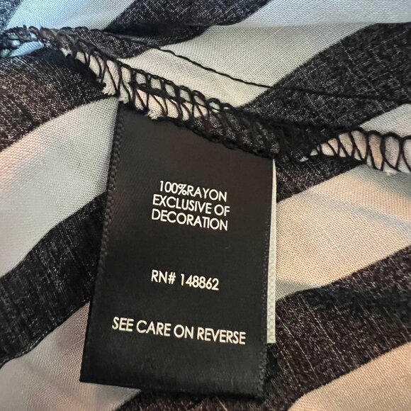 Torrid Mini Cold Shoulder Coverup Dress stripe - Picture 9 of 11